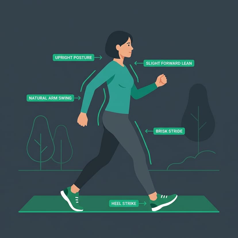 Brisk Walk exercise illustration