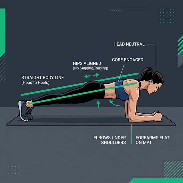 Forearm Plank illustration