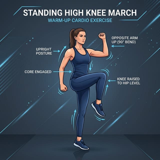 High Knee March illustration