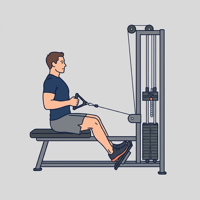 Seated Cable Row illustration